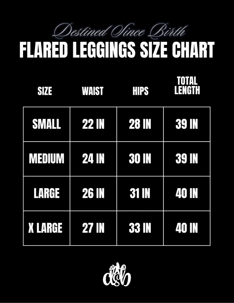 Black High-Waist Flare Leggings
